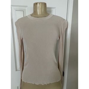 Rag & Bone Blush Ribbed Top Size XS/TP Retail $120.00